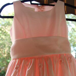 Girls Child "Cinderella" Dress Size 8 Soft Pink Poofy Sleeveless Zip Up